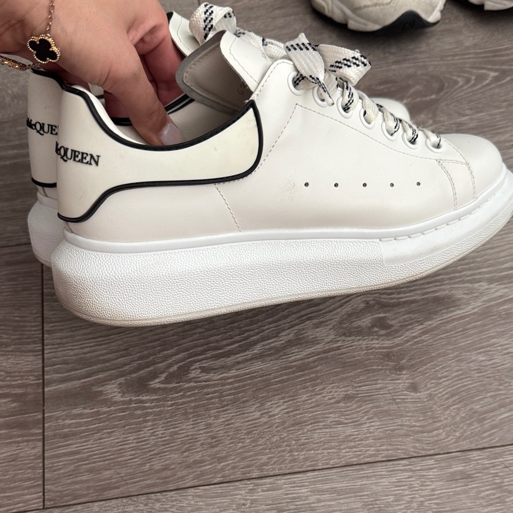 Alexander McQueen White and Black womens Sneakers